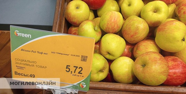 Все-таки они существуют! В могилевские магазины ´Грин´ привезли яблоки по 3 рубля.