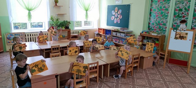 Аппликация ´Листопад´.