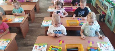 Открытое занятие с воспитанниками средней группы.