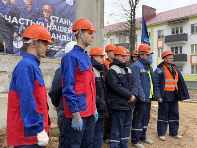 Лучших каменщиков области определили на конкурсе профмастерства в Могилеве.