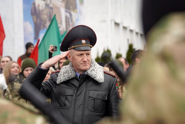 Долг, честь, Отечество: новобранцы внутренних войск МВД приняли Военную присягу в Могилеве.