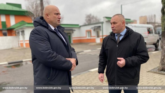 Председатель Бобруйского горисполкома Максим Гурин с рабочим визитом посетил ПУ Бобруйскгаз.