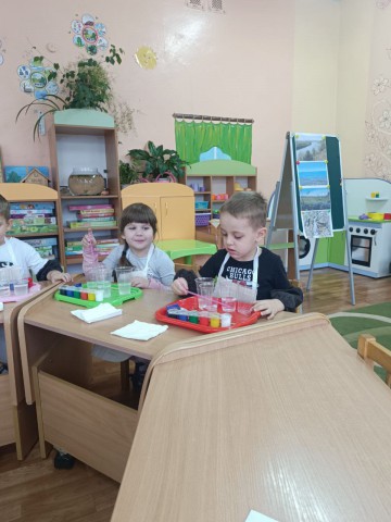 Открытое занятие в средней группе.