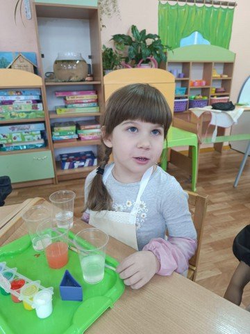 Открытое занятие в средней группе.