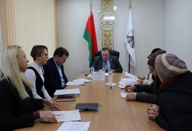 Міхаіл Крыцкі правё прыём грамадзян.