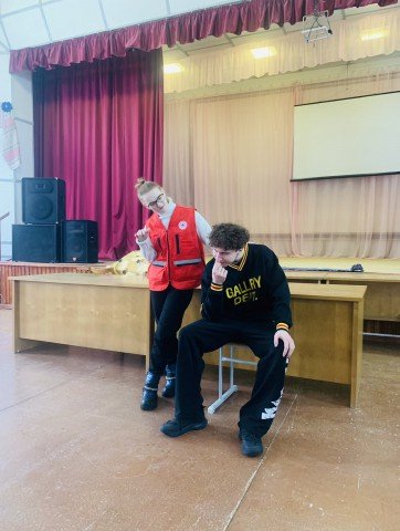 Мероприятие для учащихся по оказанию первой помощи.