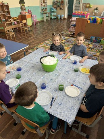 Опыт ´Цветочный снег´ (группа 3).
