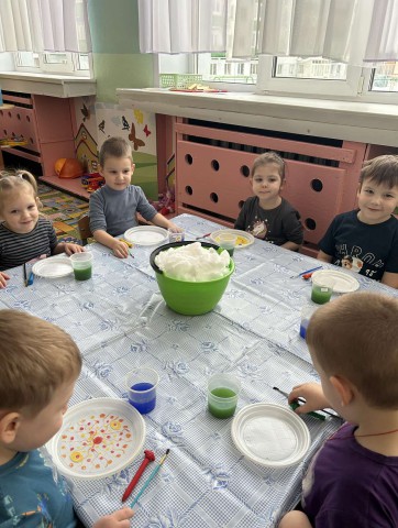 Опыт ´Цветочный снег´ (группа 3).