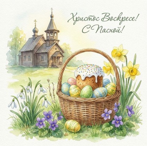 С Пасхой!
