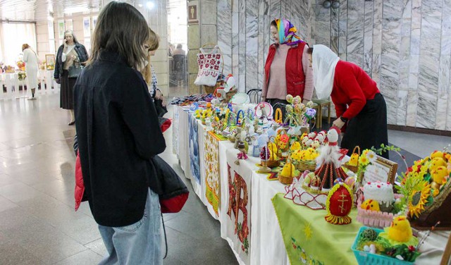 В Бобруйске состоялся музыкальный спектакль ´Христос Воскресе!´ православного театра ´Убрус´.