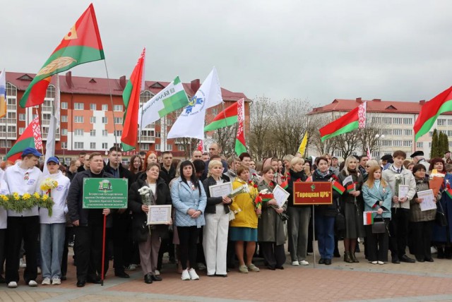 В Горках отметили Первомай.