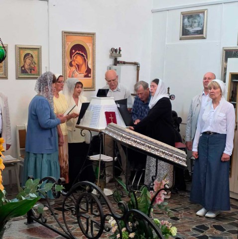 Епископ Серафим возглавил Божественную литургию в храме Святой Живоначальной Троицы аг. Мышковичи.