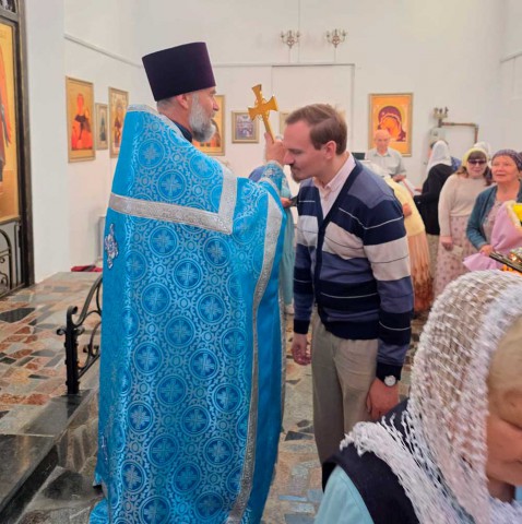 Епископ Серафим возглавил Божественную литургию в храме Святой Живоначальной Троицы аг. Мышковичи.