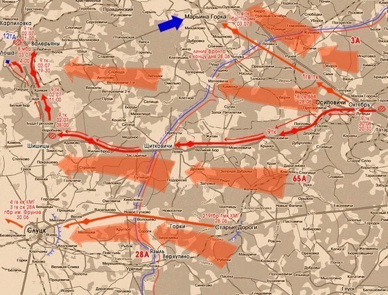 286 отдельный гвардейский минометный дивизион 9-го танкового корпуса в боях за Белоруссию.