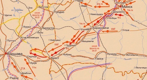 286 отдельный гвардейский минометный дивизион 9-го танкового корпуса в боях за Белоруссию.