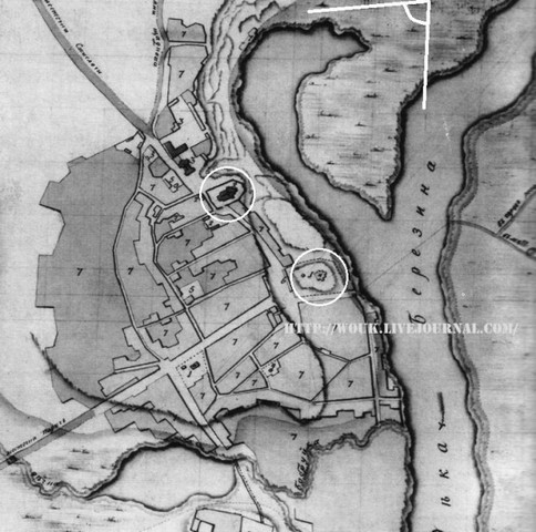 Малюнак Бабруйска 1649 года.