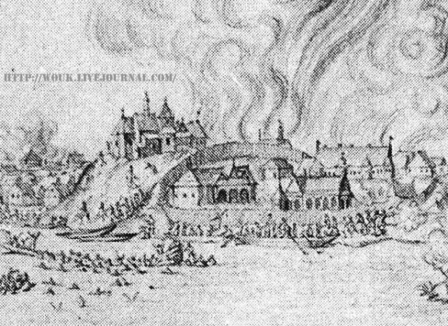 Малюнак Бабруйска 1649 года.