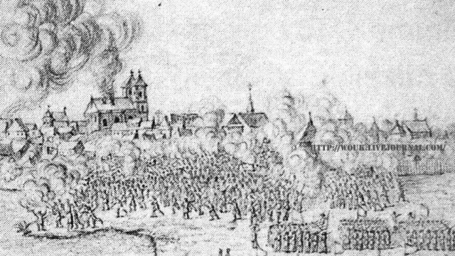 Малюнак Бабруйска 1649 года.