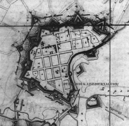 Малюнак Бабруйска 1649 года.