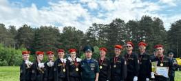 Победители областного слета юных спасателей-пожарных.